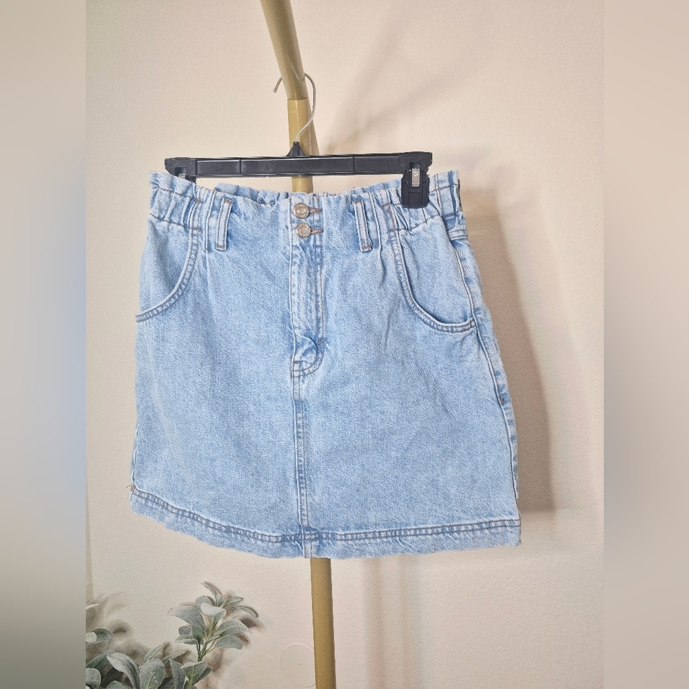 Topshop‎ Light Blue Mini Denim Skirt